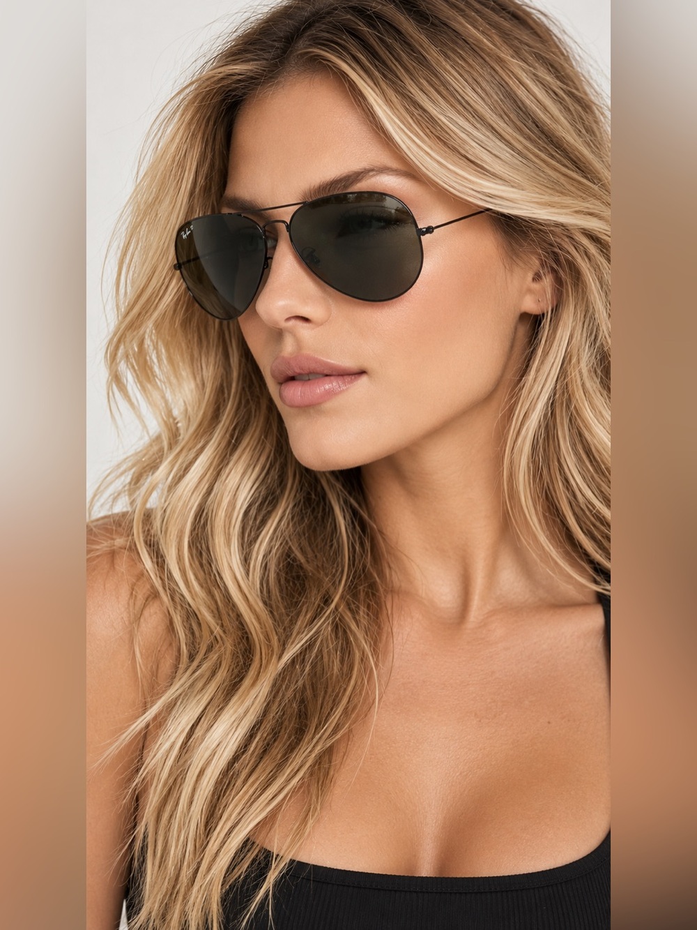 Ray-Ban Black Aviator Sunglasses